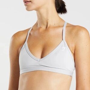 Gymshark Minimal Sports Bra Light Grey